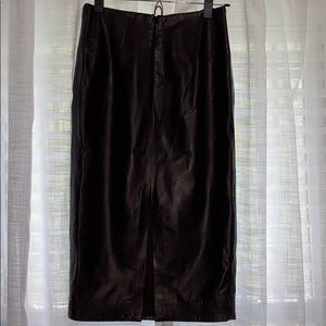 Zelda Leather Pencil Skirt